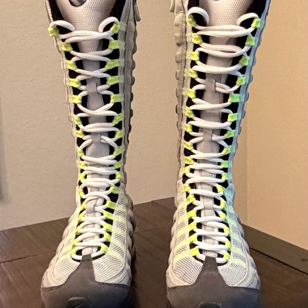 Nike Air Max 95 Zen Venti neon knee high boots - RARE